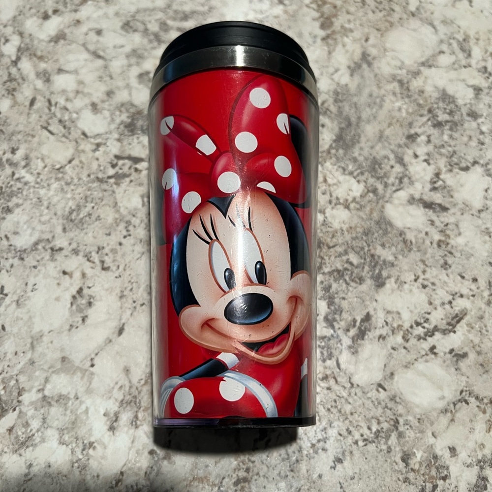 Disney Jerry Leigh Minnie Mouse Tumbler Cup With Lid